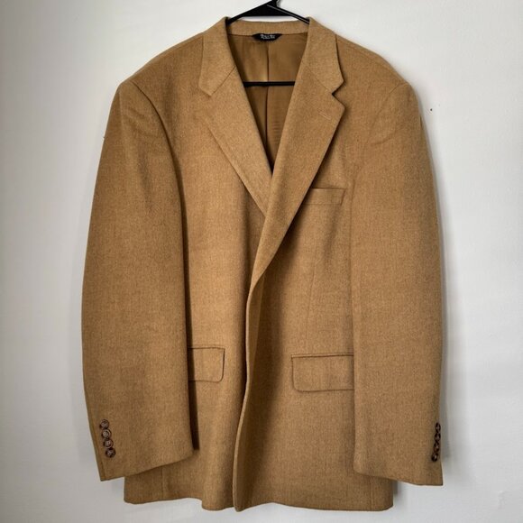 Men's Bill Blass Camel Hair Blazer - Picture 7 of 8